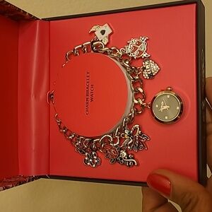 Ed Hardy Silver Charm Bracelet